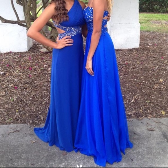 La femme royal blue prom dress - Picture 7 of 10